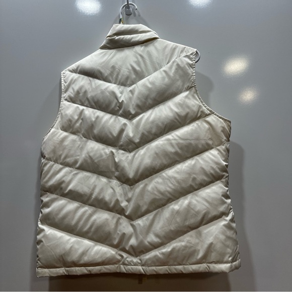 White Puffer Vest women’s large‎ lands end - Picture 7 of 7